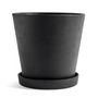 HAY - Blumentopf mit Untersetzer XXL, schwarz