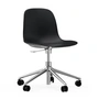 Normann Copenhagen - Form Bürodrehstuhl, Gestell Aluminium / schwarz
