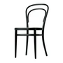 Thonet - 214 Bugholzstuhl, Rohrgeflecht mit Kunststoffstützgewebe / Buche schwarz gebeizt (TP 29)