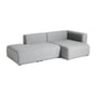 Hay - Mags Sofa 2,5 Sitzer, Kombination 3, Armlehne rechts / hellgrau (Hallingdal 130) (EU)
