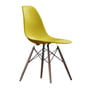 Vitra - Eames Plastic Side Chair DSW, Ahorn dunkel / senf (Filzgleiter basic dark)