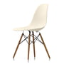 Vitra - Eames Plastic Side Chair DSW, Esche honigfarben / créme (Filzgleiter weiß)
