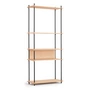 Moebe - Shelving System, Tall Single, Eiche geölt / schwarz
