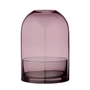 AYTM - Tota Windlicht, Ø 16,2 x H 23 cm, schwarz / rose