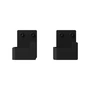 Nichba Design - Wandhaken-Set, schwarz (2er-Set) 