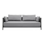 Softline - Madison Schlafsofa, schwarz / Vision hellgrau (445)