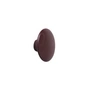 Muuto - Wandhaken "The Dots" single X-Small, burgundy