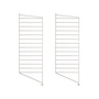 String - Bodenleiter für String Regal 85 x 30 cm (2er-Set), beige