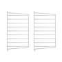 String - Outdoor Wandleiter für String Regal 50 x 30 cm (2er-Set), galvanisiert