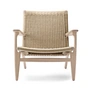 Carl Hansen - CH25 Sessel, Eiche geseift / Naturgeflecht