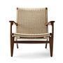 Carl Hansen - CH25 Sessel, Walnuss geölt / Naturgeflecht