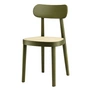 Thonet - 118 Stuhl, Rohrgeflecht mit Kunststoffstützgewebe / Buche olivgrün gebeizt (RAL 6003)