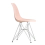 Vitra - Eames Plastic Side Chair DSR RE, verchromt / zartrosé (Filzgleiter basic dark)