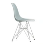 Vitra - Eames Plastic Side Chair DSR RE, verchromt / hellgrau (Filzgleiter basic dark)