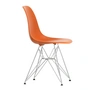 Vitra - Eames Plastic Side Chair DSR RE, verchromt / rostorange (Filzgleiter basic dark)