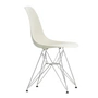 Vitra - Eames Plastic Side Chair DSR RE, verchromt / kieselstein (Filzgleiter basic dark)