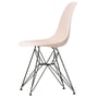 Vitra - Eames Plastic Side Chair DSR RE, basic dark / zartrosé (Filzgleiter basic dark)