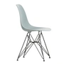 Vitra - Eames Plastic Side Chair DSR RE, basic dark / hellgrau (Filzgleiter basic dark)