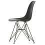 Vitra - Eames Plastic Side Chair DSR RE, basic dark / tiefschwarz (Filzgleiter basic dark)
