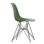 Vitra - Eames Plastic Side Chair DSR RE, basic dark / forest (Filzgleiter basic dark)