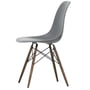 Vitra - Eames Plastic Side Chair DSW, Ahorn dunkel / granitgrau (Filzgleiter basic dark)