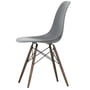 Vitra - Eames Plastic Side Chair DSW RE, Ahorn dunkel / granitgrau (Filzgleiter basic dark)
