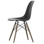 Vitra - Eames Plastic Side Chair DSW, Ahorn dunkel / tiefschwarz (Filzgleiter basic dark)