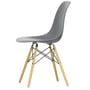Vitra - Eames Plastic Side Chair DSW, Ahorn gelblich / granitgrau (Filzgleiter weiß)