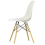 Vitra - Eames Plastic Side Chair DSW, Ahorn gelblich / kieselstein (Filzgleiter weiß)