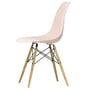 Vitra - Eames Plastic Side Chair DSW, Esche honigfarben / zartrosé (Filzgleiter weiß)
