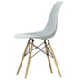 Vitra - Eames Plastic Side Chair DSW RE, Esche honigfarben / hellgrau (Filzgleiter weiß)