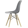 Vitra - Eames Plastic Side Chair DSW, Esche honigfarben / granitgrau (Filzgleiter weiß)