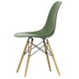 Vitra - Eames Plastic Side Chair DSW, Esche honigfarben / forest (Filzgleiter weiß)