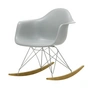 Vitra - Eames Plastic Armchair RAR RE, Ahorn gelblich / Chrom / hellgrau