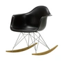 Vitra - Eames Plastic Armchair RAR RE, Ahorn gelblich / Chrom / tiefschwarz