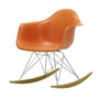 Vitra - Eames Plastic Armchair RAR RE, Ahorn gelblich / Chrom / rostorange
