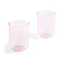 Hay - Tint Trinkglas 300 ml, rosa (2er-Set)