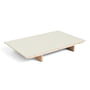 Hay - Einlegeplatte für CPH30 ausziehbarer Esstisch, 50 x 80 cm, Oberfläche: Linoleum off white / Kante: matt lackiertes Sperrholz