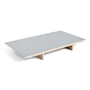 Hay - Einlegeplatte für CPH30 ausziehbarer Esstisch, 50 x 80 cm, Oberfläche: Linoleum grau / Kante: matt lackiertes Sperrholz