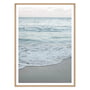 artvoll - Ocean Waves Poster mit Rahmen, Eiche natur, 21 x 30 cm