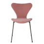 Fritz Hansen - Serie 7 Stuhl, Vollpolsterung, brown bronze / Velvet Belfast misty rose