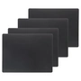 Lind DNA - Tischset Square L, 35 x 45 cm, Bull schwarz (4er-Set)