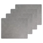 Lind DNA - Tischset Square L, 35 x 45 cm, Hippo anthrazit - grau (4er-Set)