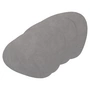 Lind DNA - Tischset Curve L, Hippo schwarz - anthrazit (4er-Set)