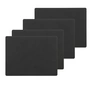 Lind DNA - Tischset Square L, 35 x 45 cm, Nupo schwarz (4er-Set)