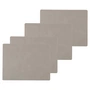 Lind DNA - Tischset Square L, 35 x 45 cm, Nupo hellgrau (4er-Set)