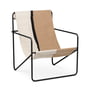 ferm Living - Desert Lounge Chair, schwarz / soil