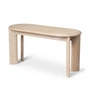 Ferm Living - Bevel Bank, 90 x 35 cm, Eiche weiß geölt