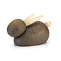 Lucie Kaas - Skjøde Hase Holzfigur large, Eiche geräuchert / Ahorn