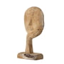 Bloomingville - Kopf Skulptur abstrakt H 35 cm, recyceltes Holz